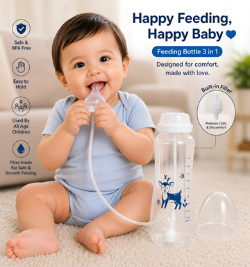 Hot Sell 3-in-1 Straw Newborn 300 ML Baby Feeding Kids Cup Sippy Training Cute Drinking Pacifiers Water Bottle System