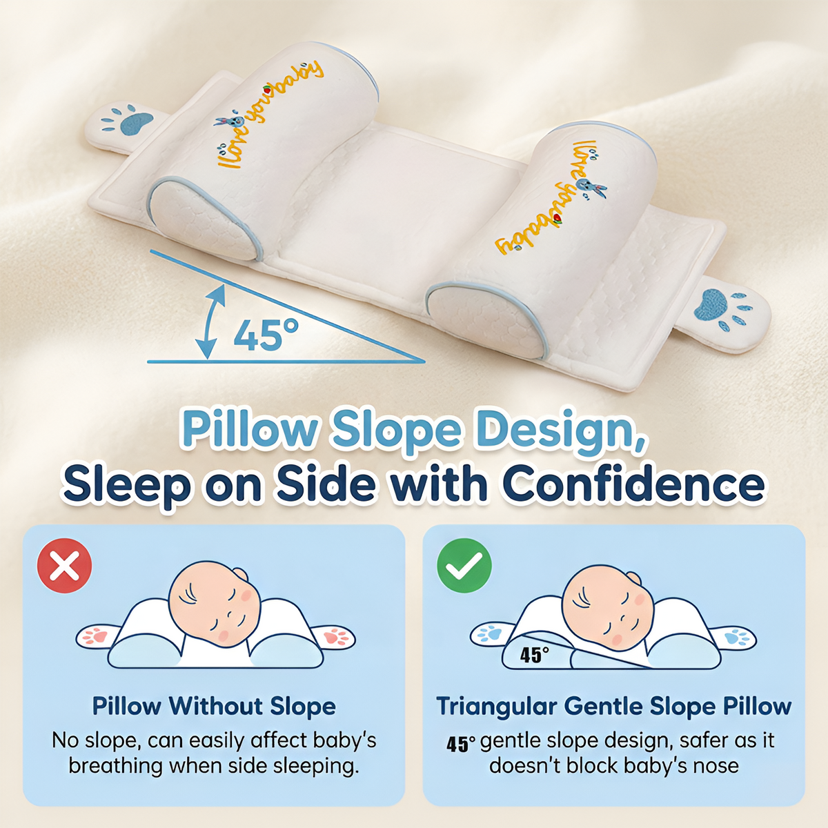 Baby Infants Adjustable Head Support Pillow Baby Soft Neck Body Head Support Neck Support For Toddlers