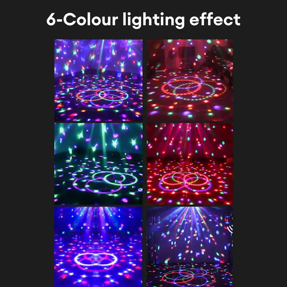 Rechargeable Disco Ball Wireless Music Rotating Stage Light DJ Speakers for Birthday & Christmas Parties Home Appliance Lighting