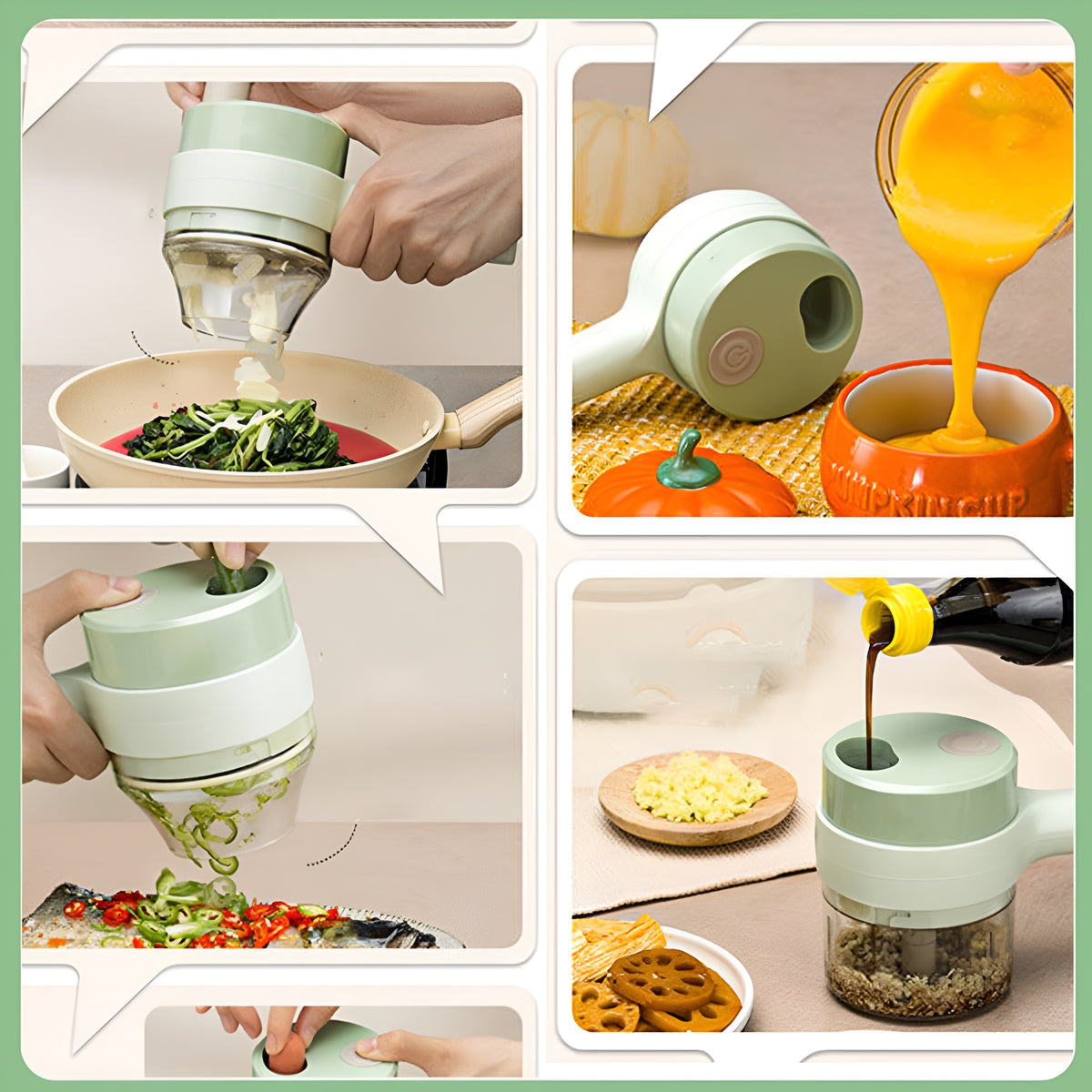 Electric Handheld Vegetable Cutter Slicer Multifunctional Food Chopper Compact Durable And Easy To Use Kitchen Tool
