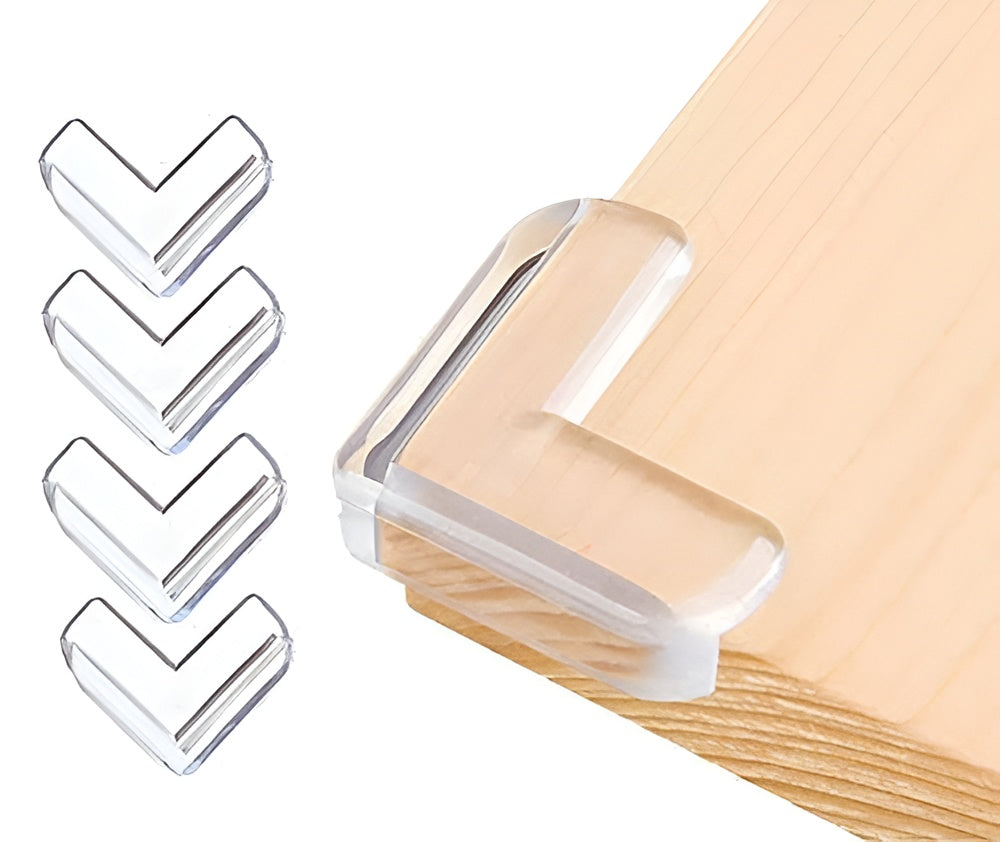 Baby Safety Products Adhesive Plastic Cover Table Round and Square Transparent Edge Silicone Corner Guard Protector